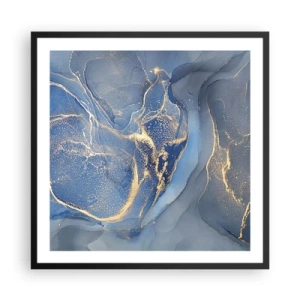 Plagát v čiernom ráme - Zlatý prach - 60x60 cm
