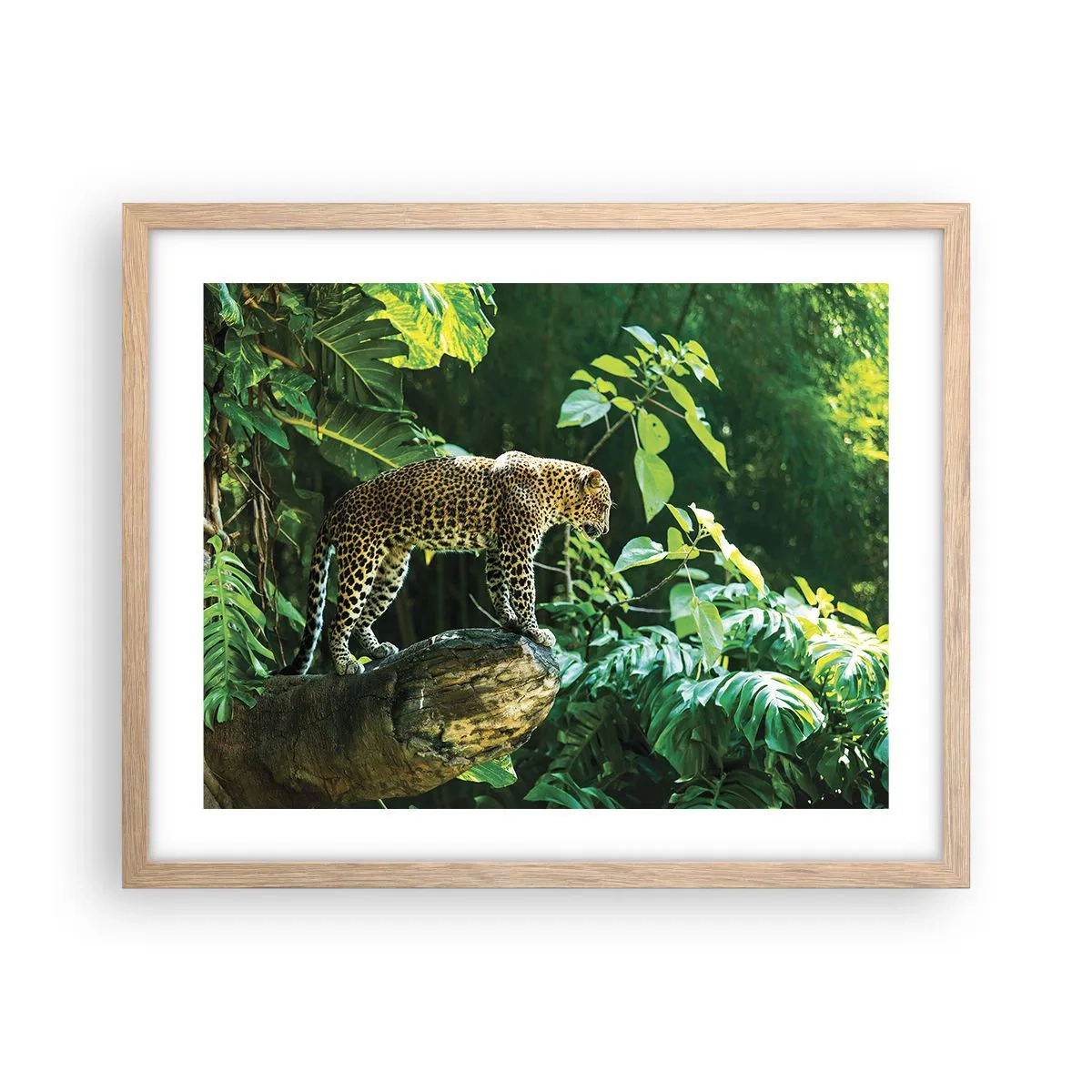 Plagát v ráme zo svetlého duba - Na lov? - 50x40 cm