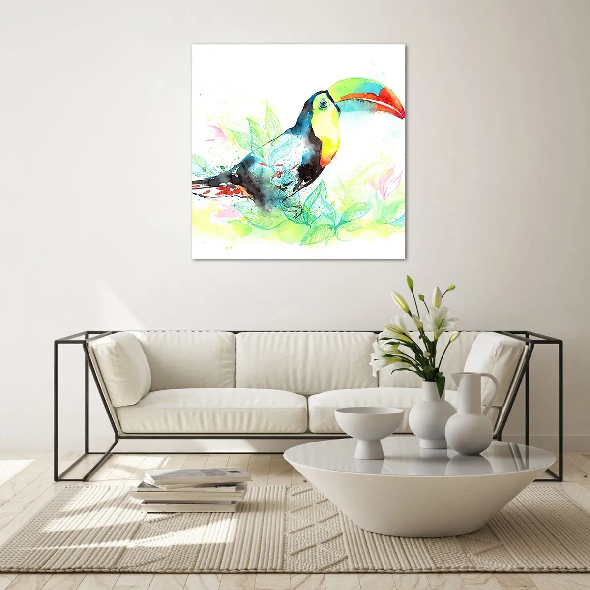 Obraz na skle - Farebný ako Južná Amerika - 40x40 cm