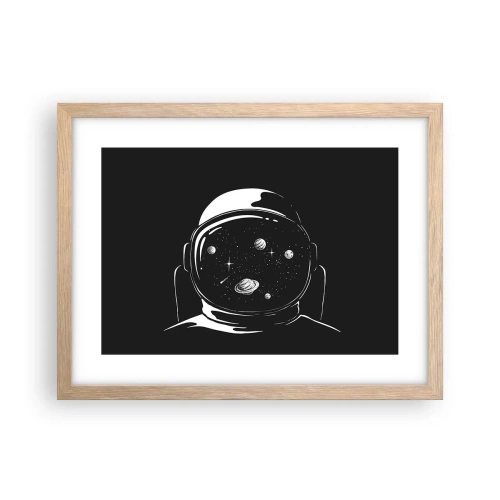 Plagát v ráme zo svetlého duba - Skvelý výhľad - 40x30 cm