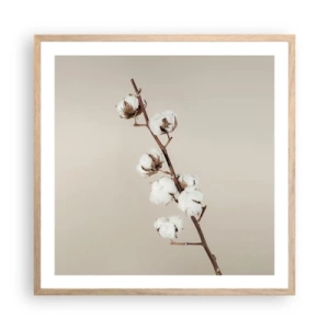 Plagát v ráme zo svetlého duba - Pri zdroji mäkkosti - 60x60 cm