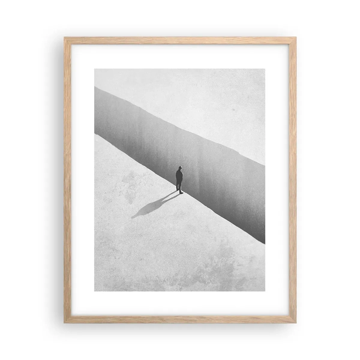 Plagát v ráme zo svetlého duba - Jasný cieľ - 40x50 cm