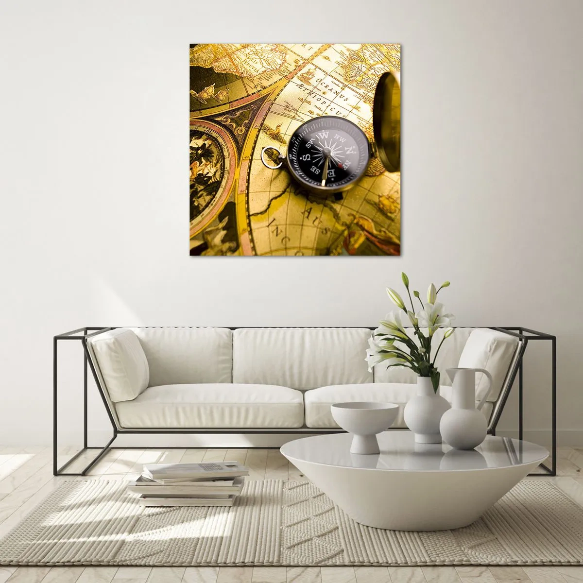 Obraz na skle - Čo tak na koniec sveta? - 60x60 cm