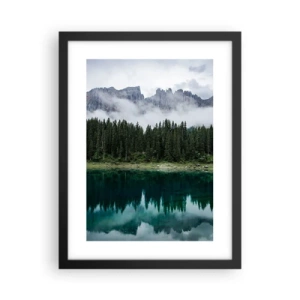 Plagát v čiernom ráme - Ticho, ticho, neprebuďme spiacu vodu…. - 30x40 cm