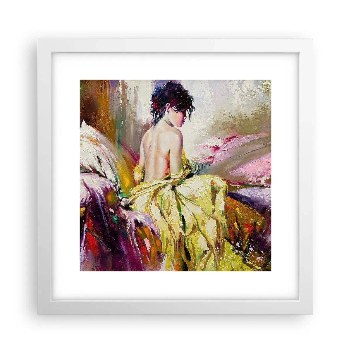 Plagát v bielom ráme - Medzi ústami a okrajom pohára - 30x30 cm