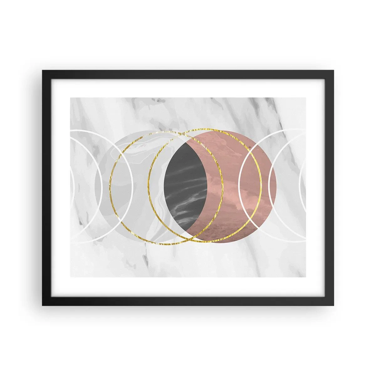 Plagát v čiernom ráme - Hudba sfér - 50x40 cm