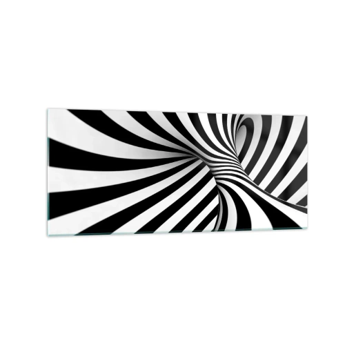 Obraz na skle - Kompozícia: tancujúci priestor - 120x50 cm