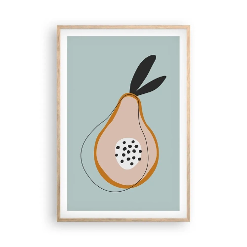 Plagát v ráme zo svetlého duba - Prenikanie do podstaty vecí - 61x91 cm