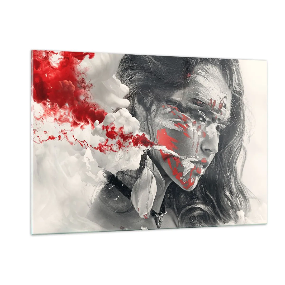 Obraz na skle - V škárach absurdity - 120x80 cm