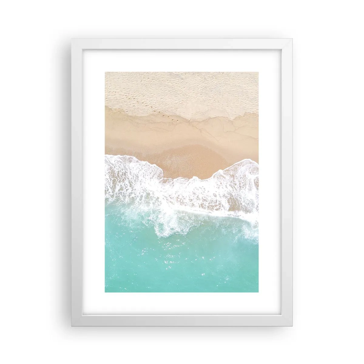 Plagát v bielom ráme - Maznavý dotyk - 30x40 cm