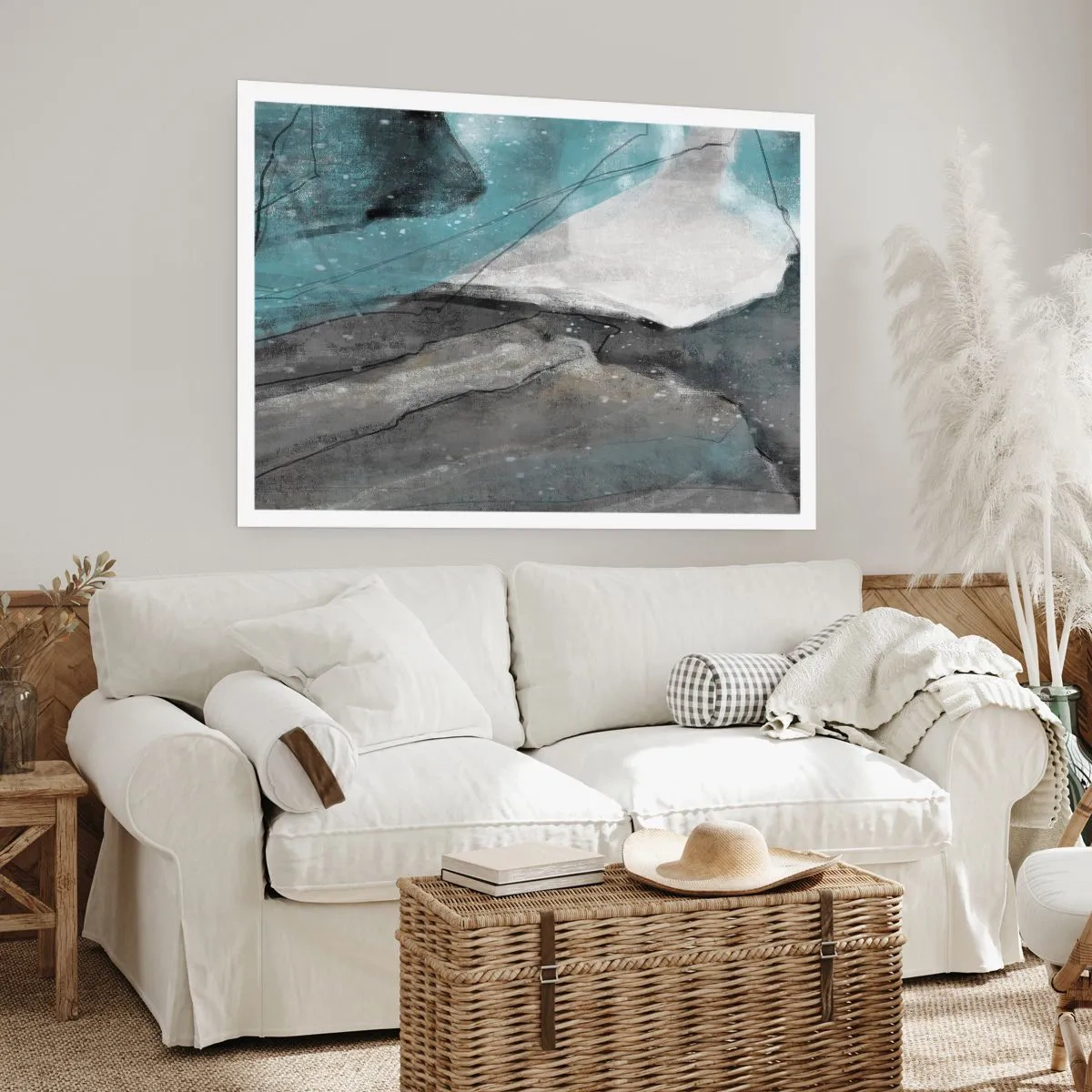 Plagát - Abstrakcie: skaly a ľad - 50x40 cm