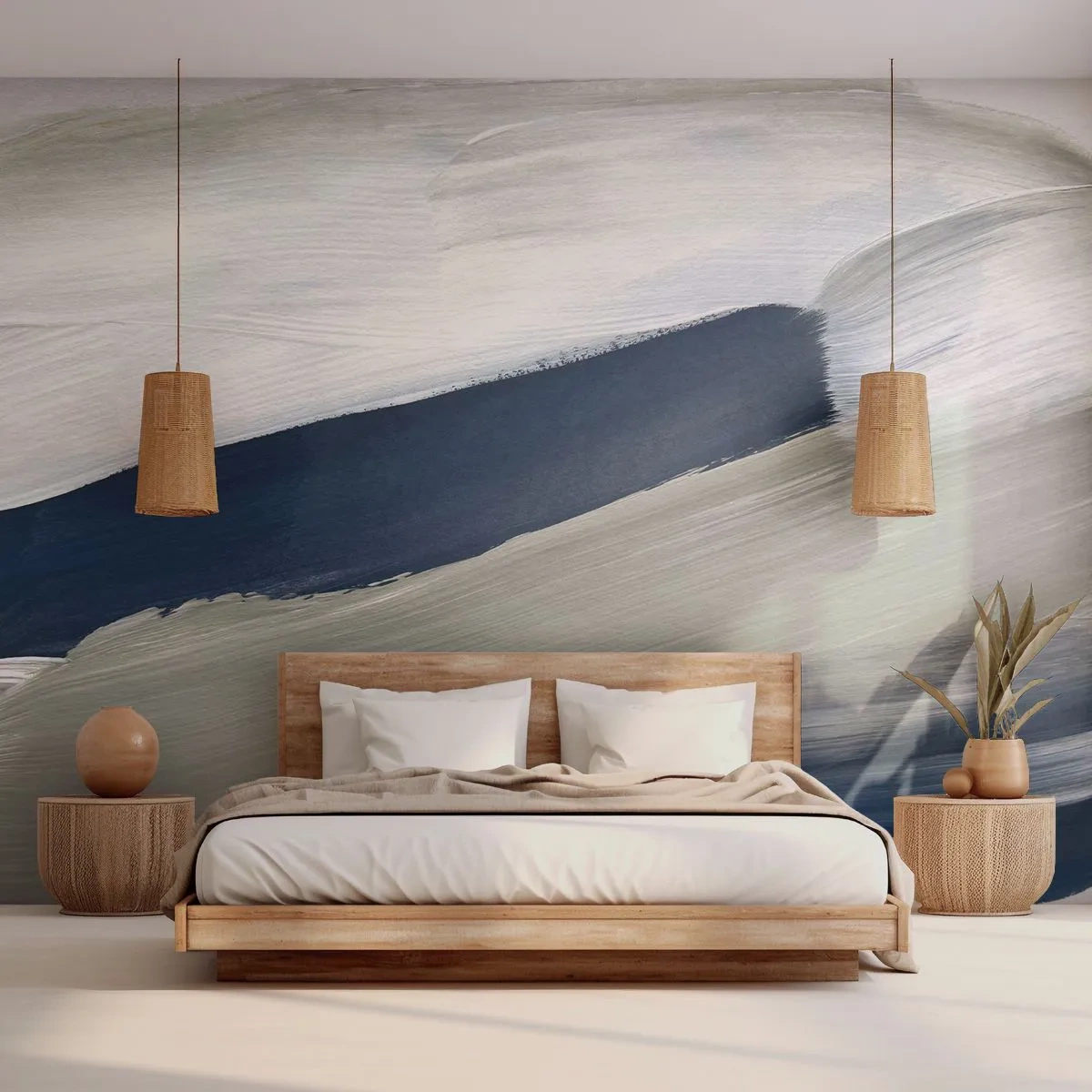 Fototapeta Premium Canvas - Stretnutie s bielou - Kus, Minimalistický, Moderné - 350x256 cm