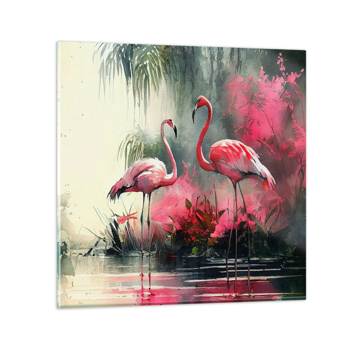 Obraz na skle - Hodiny prírodného kúzla - 60x60 cm