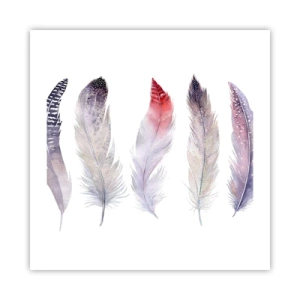 Plagát - Jemné ako rôznofarebná hmla - 50x50 cm