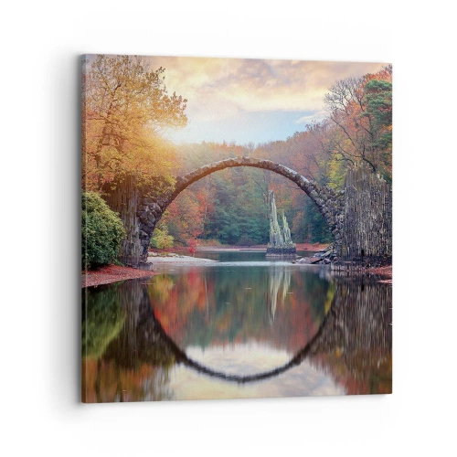 Obraz na plátne - Za zrkadlom - 70x70 cm