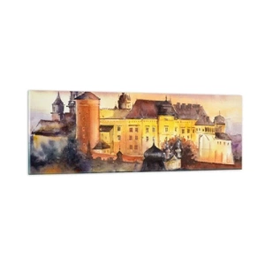 Obraz na skle - Dejiny a rozprávka - 90x30 cm
