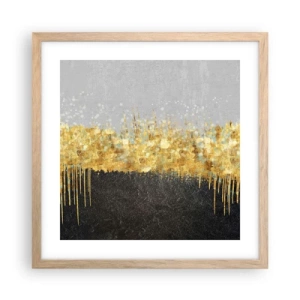Plagát v ráme zo svetlého duba - Dovnútra a nahor - 40x40 cm