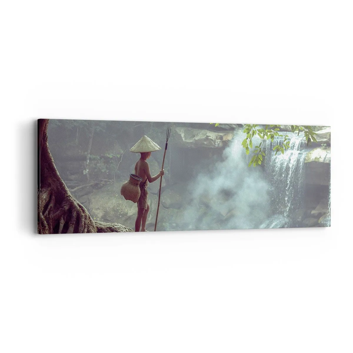 Obraz na plátne - Spriatelený s prírodou - 90x30 cm