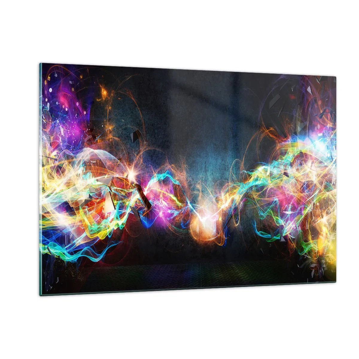 Obraz na skle - Radostne proti tme - 120x80 cm