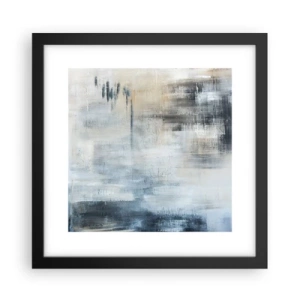 Plagát v čiernom ráme - Za závojom modrej - 30x30 cm