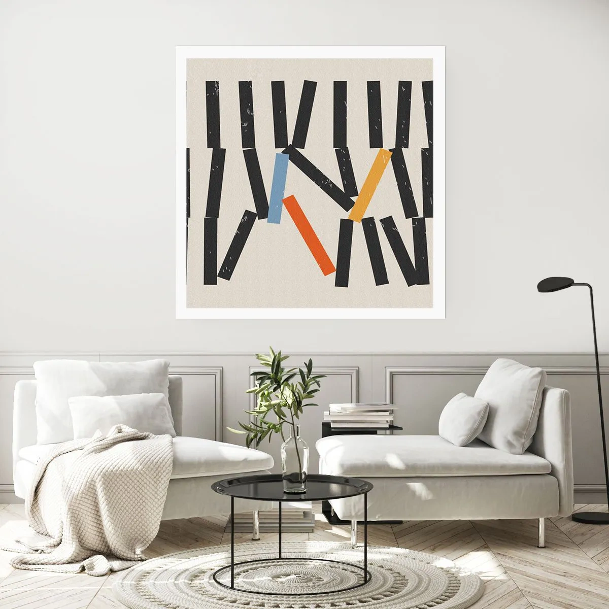 Plagát - Domino – kompozícia - 40x40 cm