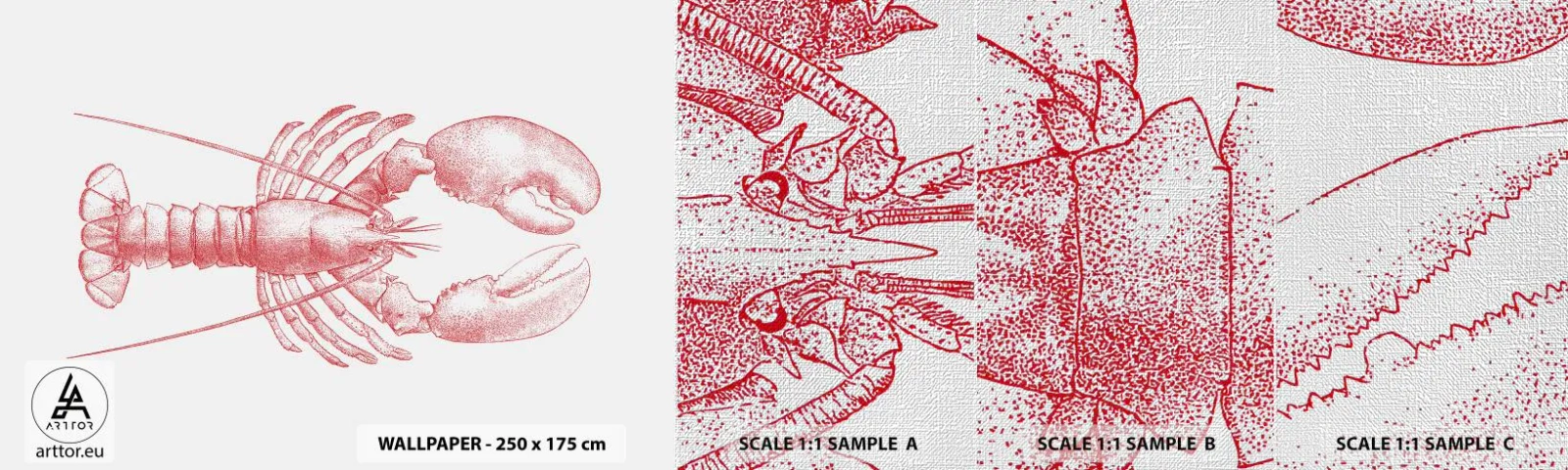 Vzorka fototapety Premium Canvas - Homár hodný Homéra - Homár, Morské plody, Mäkkýše - 100x30 cm