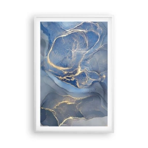 Plagát v bielom ráme - Zlatý prach - 61x91 cm