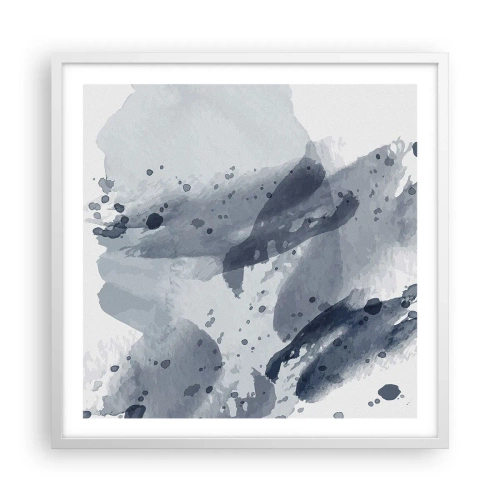 Plagát v bielom ráme - Štúdia o povahe vody - 60x60 cm