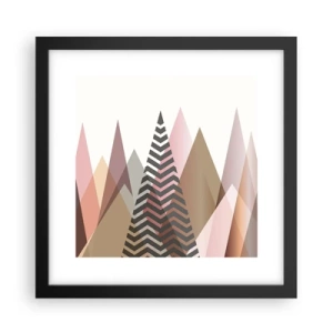 Plagát v čiernom ráme - Pyramidálny pohľad - 30x30 cm