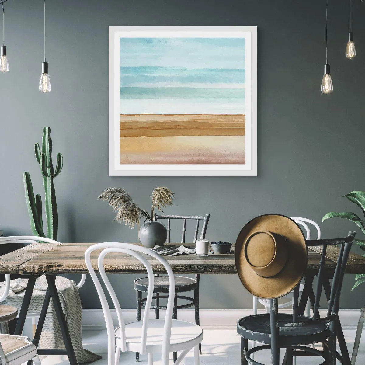 Plagát v bielom ráme - Utešenie - 50x50 cm