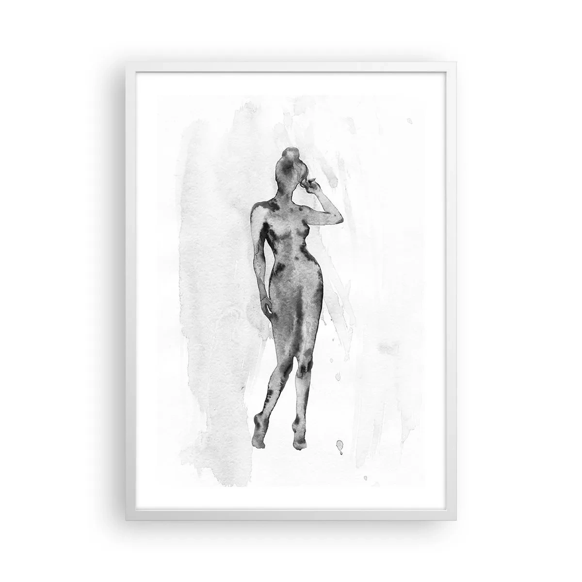 Plagát v bielom ráme - Štúdia o ideáli ženskosti - 50x70 cm