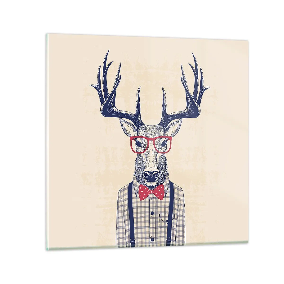 Obraz na skle - Zábavná extravagancia - 30x30 cm