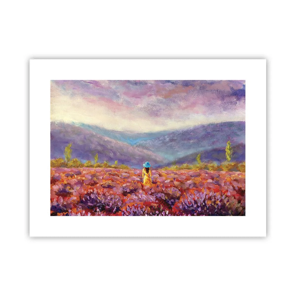 Plagát - V levanduľovom svete - 40x30 cm