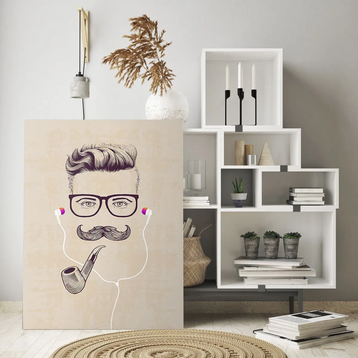 Obraz na skle - Skutočný muž? - 50x70 cm