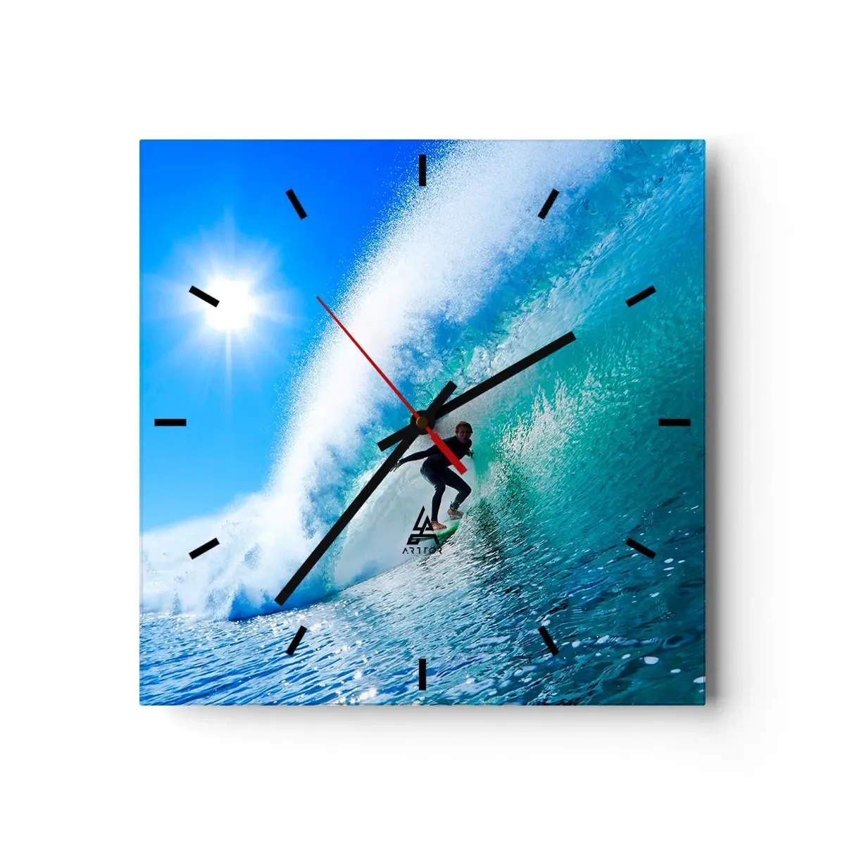 Nástenné hodiny - Cez veľký blankyt - 40x40 cm