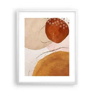 Plagát v bielom ráme - Zaoblenie a pohyb - 40x50 cm