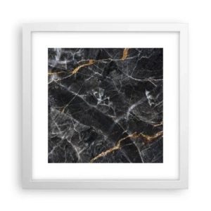 Plagát v bielom ráme - Vnútorný život kameňa - 30x30 cm