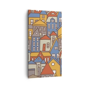 Obraz na plátne - Za domom dom - 55x100 cm