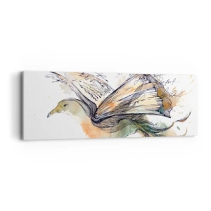 Obraz na plátne - Na krídlach poézie - 90x30 cm
