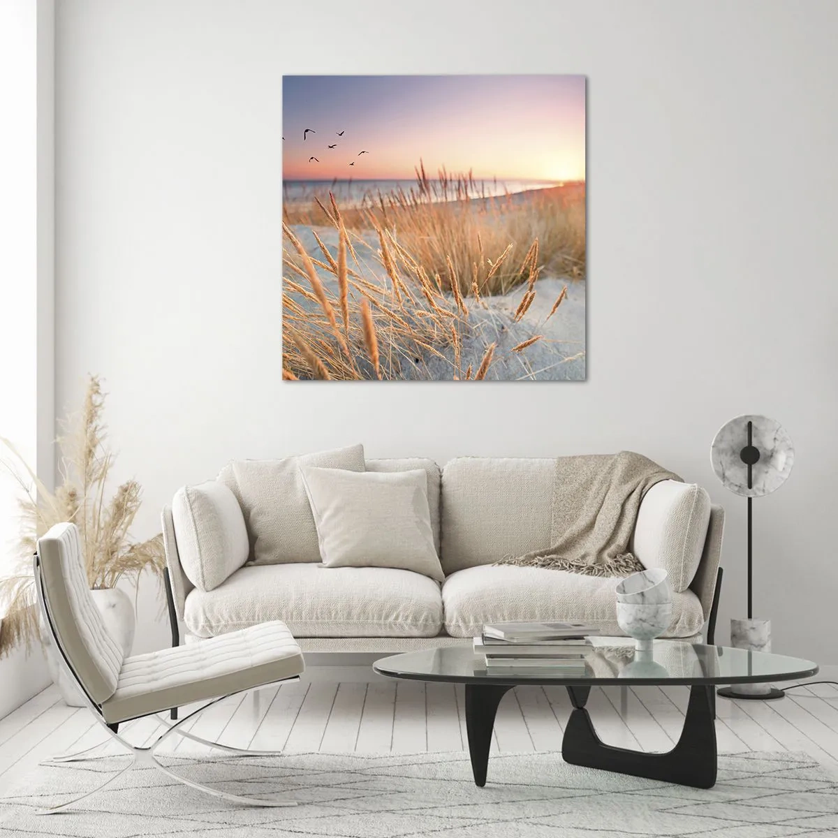 Obraz na skle - Baltská uspávanka - 60x60 cm