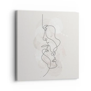 Obraz na plátne - Zamotaní v objatí - 30x30 cm