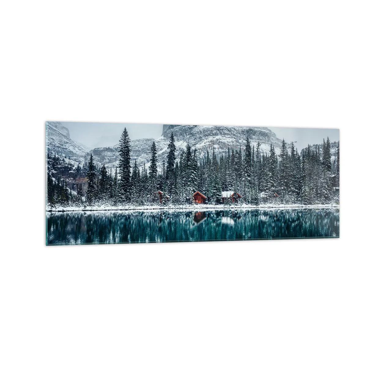 Obraz na skle - Kanadské útočisko - 140x50 cm