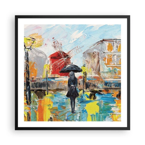 Plagát v čiernom ráme - Parížske legendy - 60x60 cm