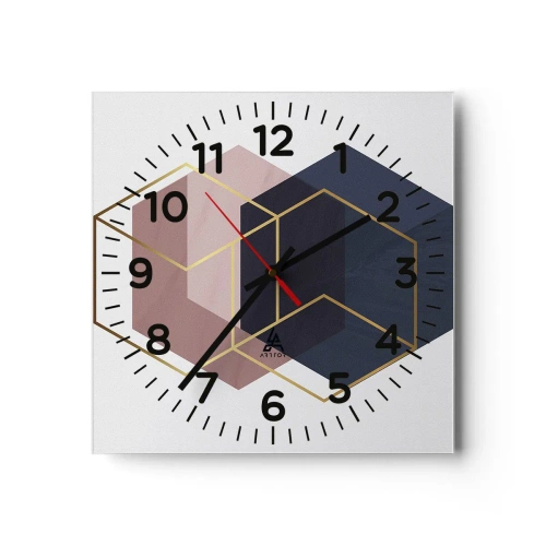 Nástenné hodiny - Sila jednoduchosti - 40x40 cm
