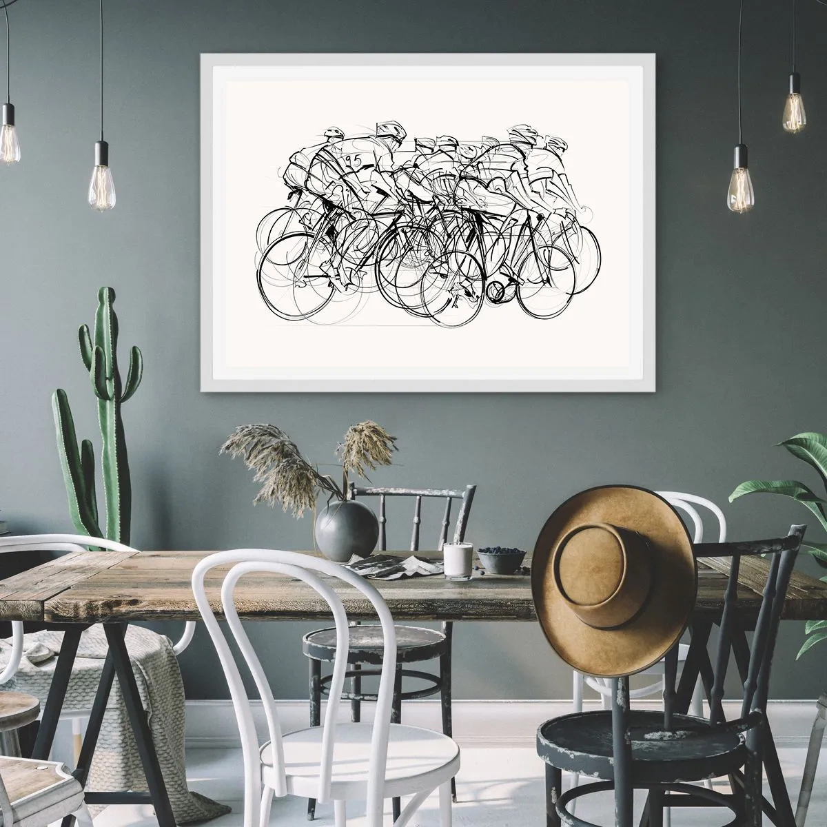 Plagát v bielom ráme - Spoločne v tíme - 91x61 cm