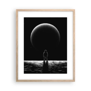 Plagát v ráme zo svetlého duba - Tvári v tvár - 40x50 cm