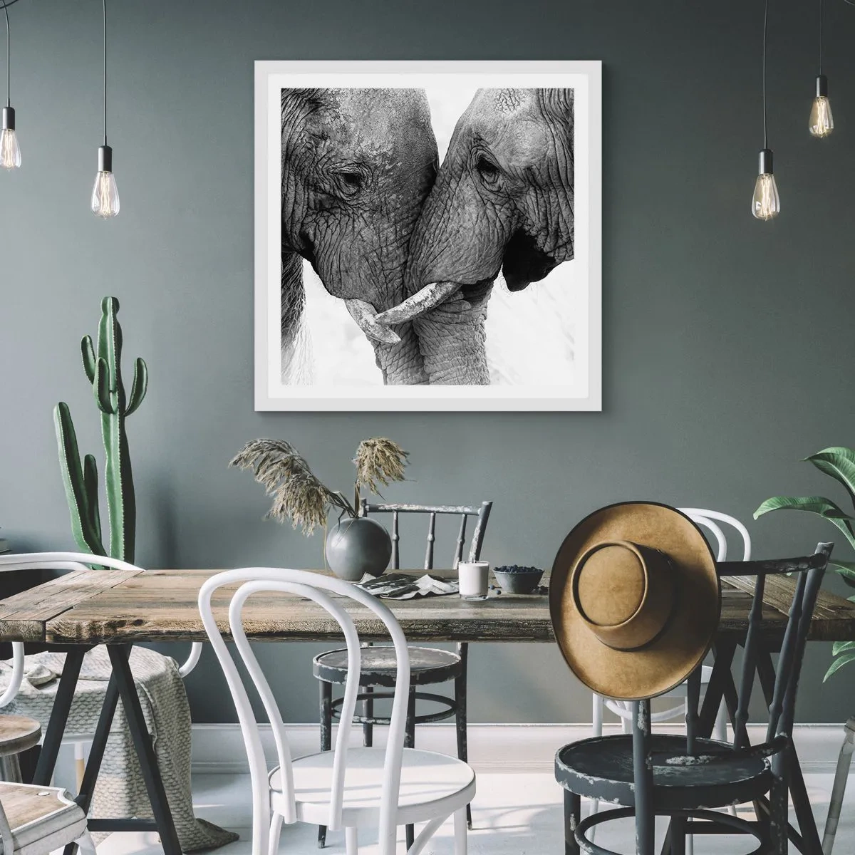 Plagát v bielom ráme - Úprimné vyznanie - 60x60 cm