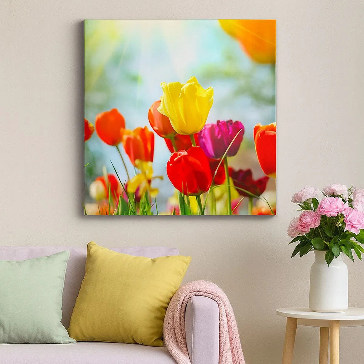 Obraz na plátne - Všetky farby slnka - 30x30 cm