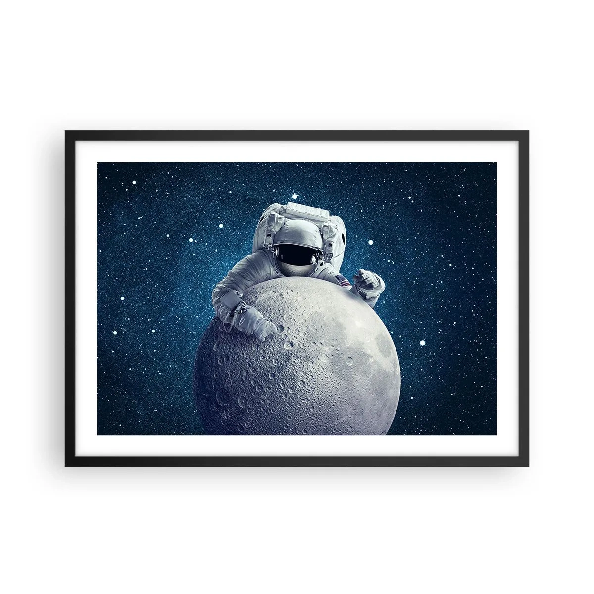 Plagát v čiernom ráme - Vesmírny vtipkár - 70x50 cm