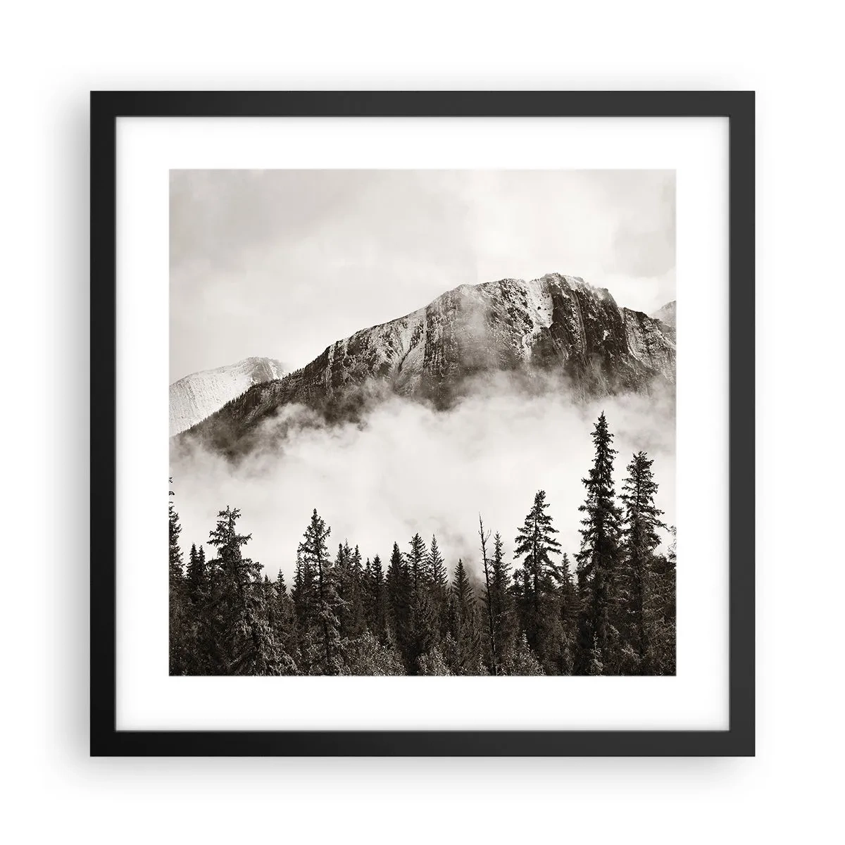 Plagát v čiernom ráme - Žulový panovník - 40x40 cm